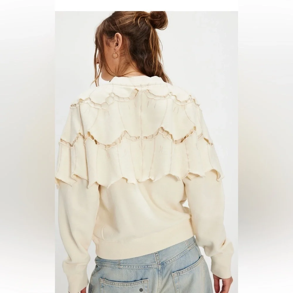 Free People Flutterscape Cardigan Sweatshirt